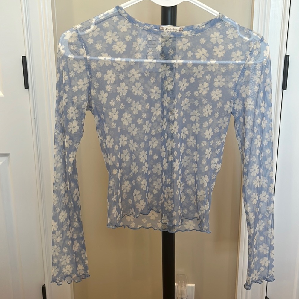 Altered state, sheer top